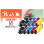 Peach PI100-437 cartucho de tinta 10 uds. compatible extra (súper) alto rendimiento negro, cian, magenta, azul foto, amarillo
