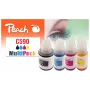 Peach PI100-440 cartucho de tinta 4 uds. compatible negro, cian, magenta, amarillo