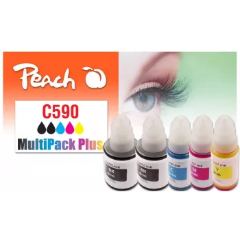 Peach 321339 cartucho de tinta 5 uds. compatible rendimiento estándar negro, cian, magenta, amarillo