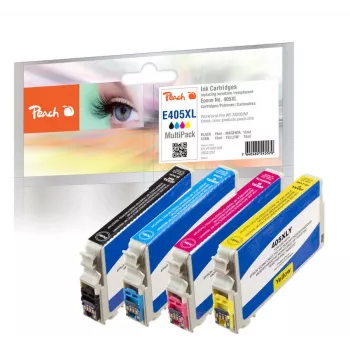 Peach PI200-908 cartucho de tinta 4 uds. compatible alto (XL) rendimiento negro, cian, magenta, amarillo