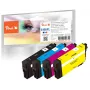 Peach 0F321358 cartucho de tinta 4 uds. compatible alto (XL) rendimiento negro, magenta, amarillo, cian