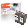 Peach 321029 Cartucho de tinta 2 uds. compatible rendimiento estándar negro, cian, magenta, amarillo
