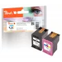 Peach PI300-948 Cartucho de tinta 2 uds. compatible negro, magenta, amarillo, cian