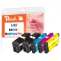Peach PI200-938 Cartucho de tinta 5 uds. compatible negro, cian, magenta, amarillo