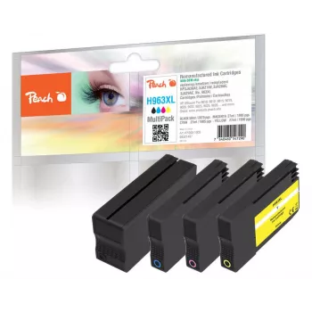 Peach PI300-1005 Cartucho de tinta 4 uds. compatible alto (XL) rendimiento negro, cian, magenta, amarillo