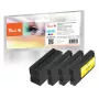 Peach PI300-1005 Cartucho de tinta 4 uds. compatible alto (XL) rendimiento negro, cian, magenta, amarillo
