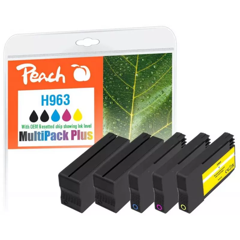 Peach 6ZC70AE Cartucho de tinta 5 uds. compatible negro, cian, magenta, amarillo