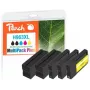 Peach PI300-1032 Cartucho de tinta 5 uds. compatible alto (XL) rendimiento negro, cian, rosa, amarillo
