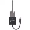 Manhattan Cable convertidor USB-C a VGA, 1080p@60Hz, negro, 8 cm, conector macho a conector hembra, garantía de por vida, equivalente a CDP2HD