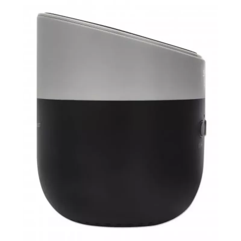 Manhattan Altavoz Bluetooth metálico con base de carga inalámbrica, salida de sonido nítida (3 W), 3 horas de reproducción, base de carga inalámbrica 5 W, controles integrados, alcance 10 m, lector de tarjetas microSD, cable de carga USB-A incluido, Bluetooth 5.0, 3 años de garantía