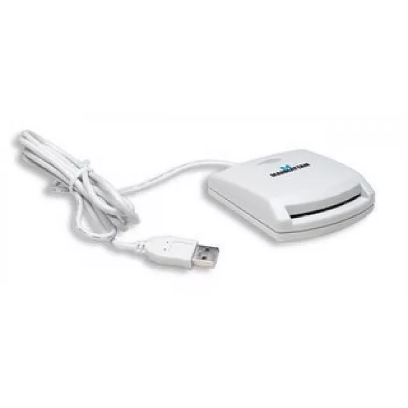 Manhattan 172844 Lector de tarjetas inteligentes USB 1.1 blanco