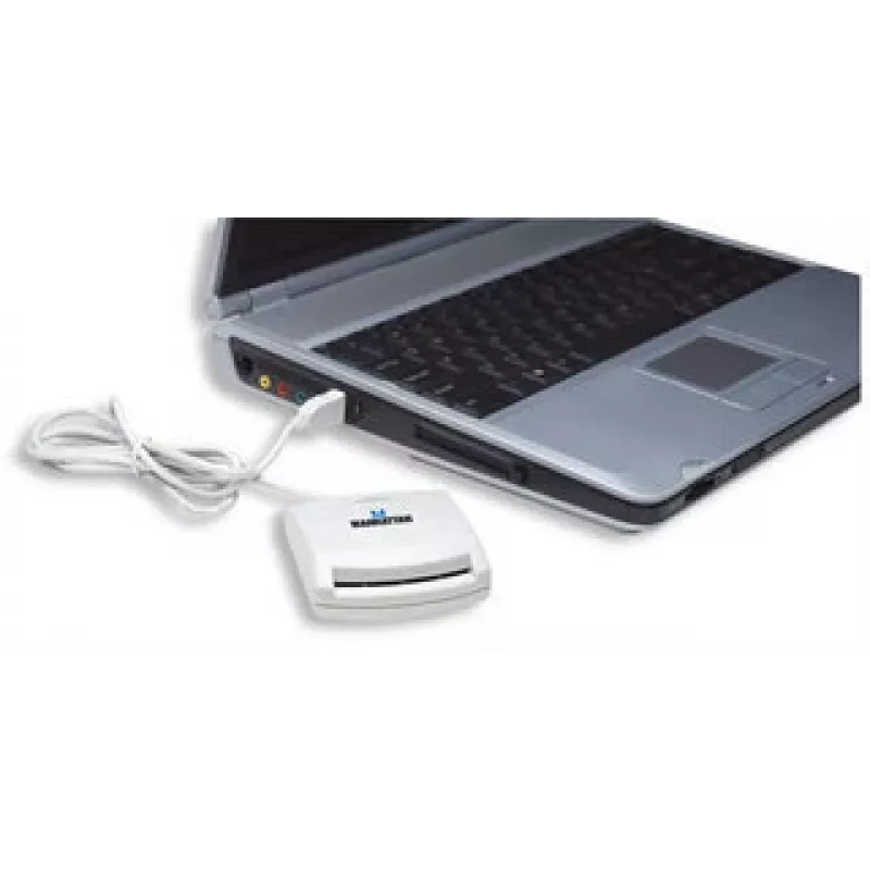 Manhattan 172844 Lector de tarjetas inteligentes USB 1.1 blanco
