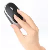 Manhattan Receptor nano USB-A individual para teclado inalámbrico de tamaño completo y ratón óptico ambidiestro de tres botones con rueda de desplazamiento, 1200 dpi, plata/negro