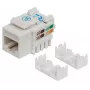 Intellinet Jack Keystone, Cat6, UTP, LSA, blanco, plano, blanco, RJ-45, conector hembra, 22/26, Cat6