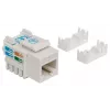 Intellinet Jack Keystone, Cat6, UTP, LSA, blanco, plano, blanco, RJ-45, conector hembra, 22/26, Cat6