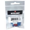 Intellinet Conector hembra Keystone, Cat6, UTP, LSA, azul, plano, azul, RJ-45, conector hembra, 22/26, Cat6