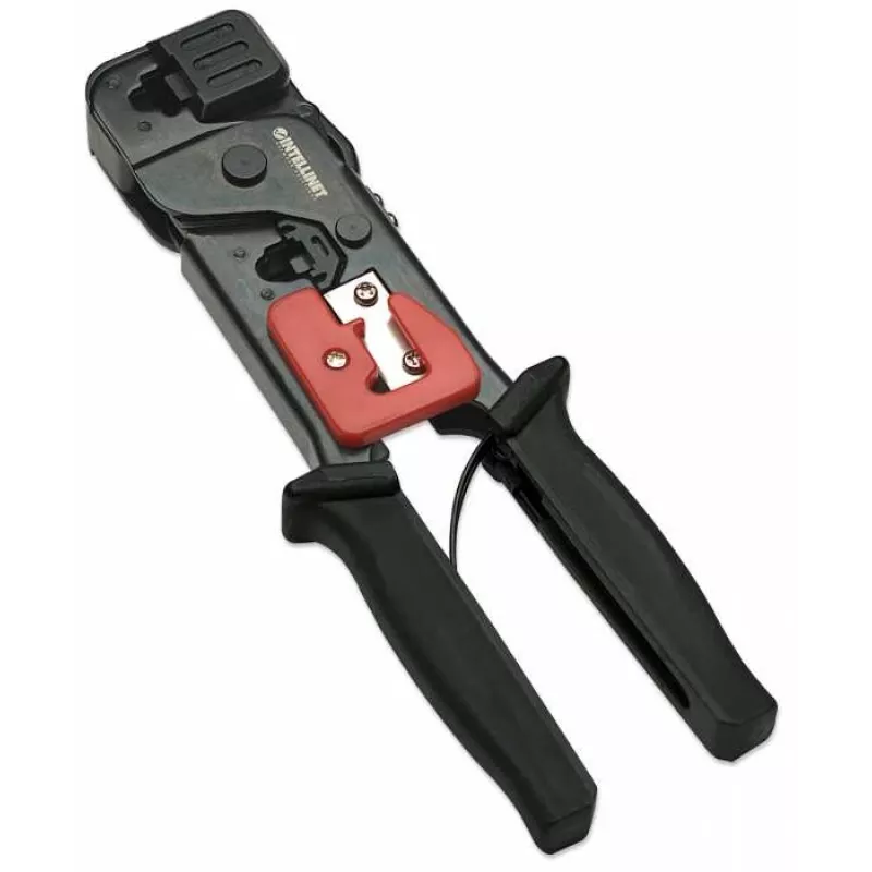 Intellinet 210836 Herramienta de crimpado de cables crimpadora negro, rojo