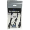 Manhattan Cable HDMI 4K@30Hz con Ethernet, 1 m, apto para TODAS las aplicaciones 1080p/HD y la mayoría de 4K (comprueba la especificación 4K de tu sistema para asegurarte), conector macho a conector macho, negro, Ultra HD 4K x 2K, garantía de por vida, alta velocidad, equivalente a HDMM1MHS