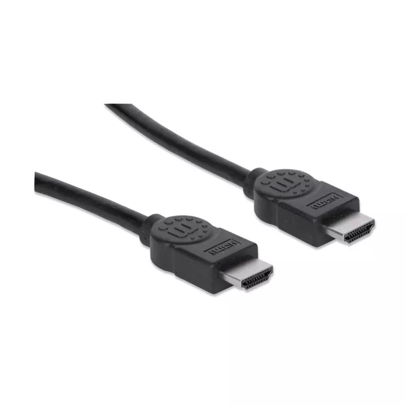 Manhattan Cable HDMI con Ethernet, 1080p@60Hz (alta velocidad), 7,5 m, conector macho a conector macho, negro, totalmente apantallado, contactos con baño de oro, garantía de por vida