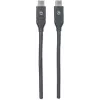 Manhattan Cable USB-C a USB-C, 1 m, conector macho a conector macho, negro, 10 Gbit/s (USB 3.2 Gen 2, también conocido como USB 3.1), 3 A (carga rápida), SuperSpeed+ USB, garantía de por vida, equivalente a USB31CC1M