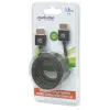 Manhattan Cable HDMI con Ethernet (ultrafino), 4K@60Hz (Premium High Speed), 1,8 m, conector macho a conector macho, negro, Ultra HD 4K x 2K, totalmente apantallado, contactos con baño de oro, garantía de por vida