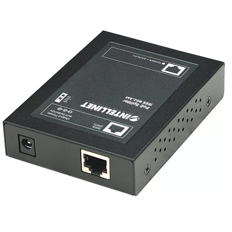 Intellinet Splitter Power over Ethernet (PoE+), IEEE802.3at, tensión de salida de 5, 7,5, 9 o 12 V DC