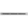 Intellinet Panel de parcheo, Cat6, FTP, 24 puertos, 1U, apantallado, regletas LSA de entrada superior a 90°, gris