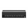 Intellinet Panel de parcheo, Cat6a, FTP, 8 puertos, sobremesa, apantallado, regletas LSA de entrada superior a 90°, negro