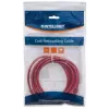 Intellinet Cable de red de parcheo, Cat6, 0,5 m, rojo, CCA, U/UTP, PVC, RJ45, contactos dorados, sin lengüeta, protector antiacodamiento moldeado, garantía de por vida