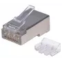 Intellinet Conector modular RJ45 Pro Line, Cat6A, STP, 3 dientes, para conductores rígidos y flexibles, contactos dorados de 50 µ, 70 unidades
