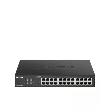 D-Link Switch gestionado Smart de 24 puertos Gigabit, Gestionado, L2, Gigabit Ethernet (10/100/1000), Montaje en rack, 1U