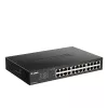 D-Link Switch gestionado Smart de 24 puertos Gigabit, Gestionado, L2, Gigabit Ethernet (10/100/1000), Montaje en rack, 1U