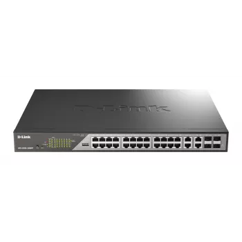 D-Link DSS-200G-28MPP Switch de red Gestionado L2 Gigabit Ethernet (10/100/1000) Power over Ethernet (PoE) 1U Gris