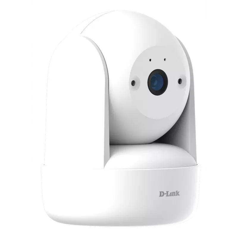 D-Link Cámara Wi-Fi 2K con giro e inclinación, Cámara de vigilancia IP, Interior, Inalámbrica, Escritorio, Blanca, Turret