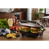 Ariete 1911 Toast & Grill fino - Placa eléctrica antiadherente para tostadas y sándwiches - placa acanalada - 1000 vatios - Plata