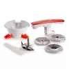 Ariete 261 Passì – Pasapurés eléctrico – 3 discos de acero inoxidable – adaptable a cualquier recipiente – 25 vatios – Blanco y naranja