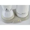 Ariete 1344 Breakfast Station, 3 aparatos en 1: cafetera moka, hervidor de agua, espumador de leche para leche caliente y fría, 500 W, 2/4 tazas, mantiene el café caliente, 5 funciones, blanco