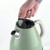 Ariete 2869 Hervidor de agua Vintage, acero inoxidable, 1,7 l, apagado automático, 2000 W, para agua, té e infusiones de hierbas, verde pastel