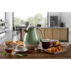 Ariete 2869 Hervidor de agua Vintage, acero inoxidable, 1,7 l, apagado automático, 2000 W, para agua, té e infusiones de hierbas, verde pastel