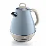 Ariete 2869 Hervidor de agua Vintage, acero inoxidable, 1,7 L, apagado automático, 2000 W, para agua, té e infusiones de hierbas, azul pastel