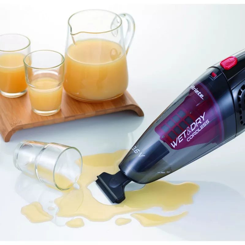 Ariete Wet & Dry cordless, aspirador para húmedo y seco, filtración, colchón, espejo, escalones, tapicería, mecánico, 2 año(s), sin bolsa