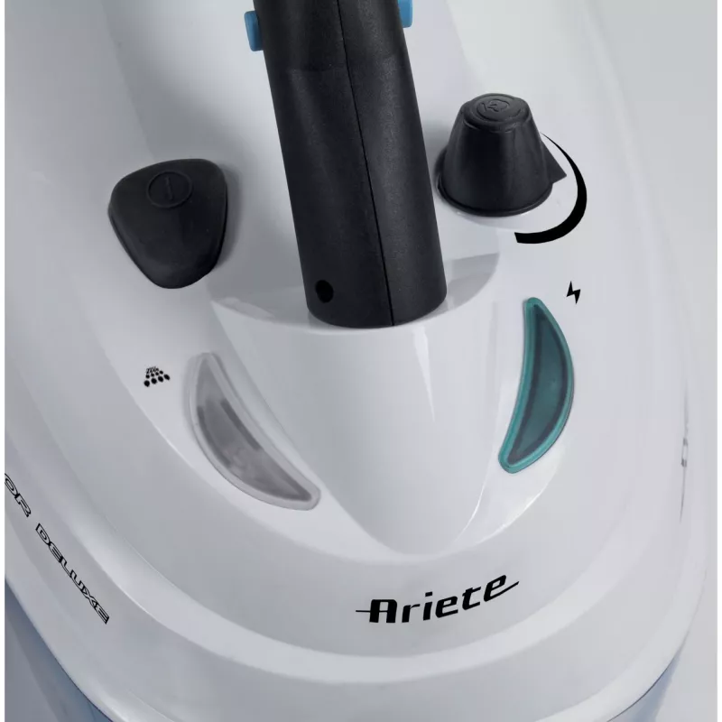 Ariete 4147 XSteam no stop - Limpiador a vapor multiusos con función de arrastre - listo para vapor en 4 minutos - elimina el 99,9 % de gérmenes y bacterias - set de accesorios incluido