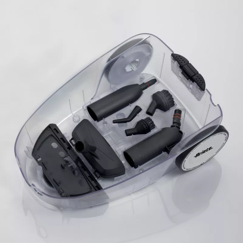 Ariete 4147 XSteam no stop - Limpiador a vapor multiusos con función de arrastre - listo para vapor en 4 minutos - elimina el 99,9 % de gérmenes y bacterias - set de accesorios incluido