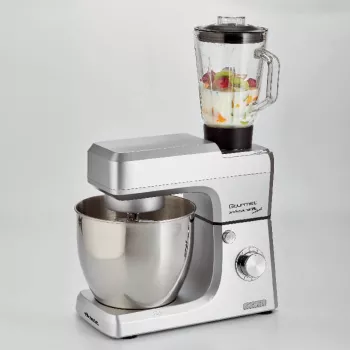 Ariete 1598 Gourmet Professional 7L Metal - Batidora planetaria con mezclador - bol de acero inoxidable - 7 L - jarra de vidrio - 1200 vatios - 6 velocidades