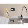 Ariete 457 Gratì Waterproof – Rallador eléctrico resistente al agua – Inalámbrico – Lavable bajo el grifo – 2 rodillos de acero inoxidable – blanco y amarillo
