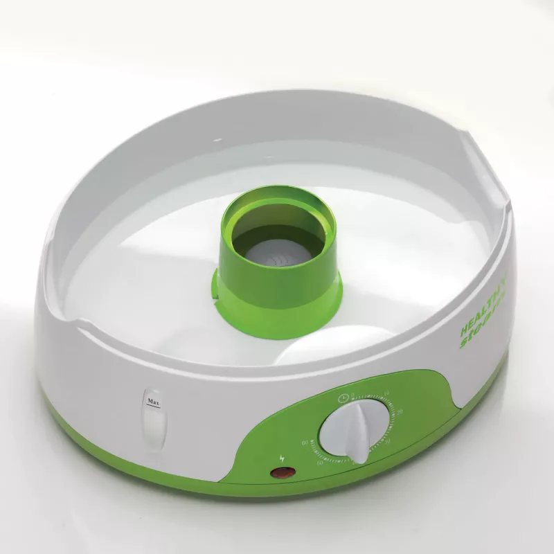 Ariete 911 Healthy Steam - Vaporera eléctrica - 3 cestas - Recipiente para arroz - Temporizador 60 min. - 800 vatios - 9 litros - blanco y verde