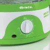 Ariete 911 Healthy Steam - Vaporera eléctrica - 3 cestas - Recipiente para arroz - Temporizador 60 min. - 800 vatios - 9 litros - blanco y verde