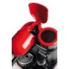 Ariete 1318 Moderna Cafetera espresso con molinillo de café integrado, para granos de café y café molido, espumador de leche Cappuccinatore, filtro para 1 y 2 tazas, 1080 W, 800 ml, rojo