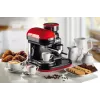 Ariete 1318 Moderna Cafetera espresso con molinillo de café integrado, para granos de café y café molido, espumador de leche Cappuccinatore, filtro para 1 y 2 tazas, 1080 W, 800 ml, rojo