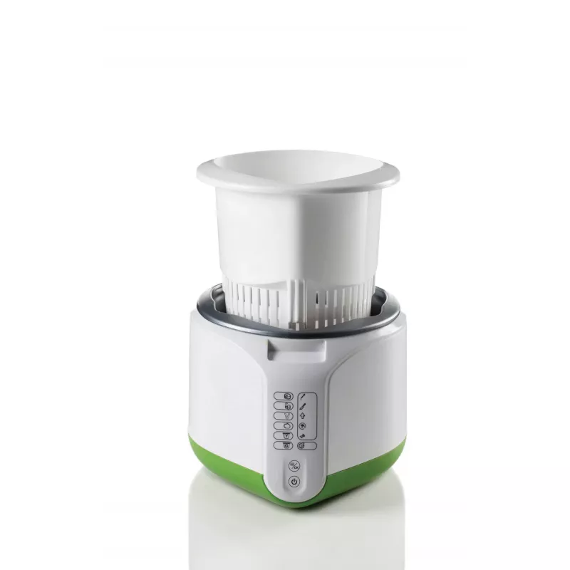 Ariete 615 B-Cheese Máquina para queso y yogur, 6 programas preestablecidos, cesta antiadherente extraíble, apta para veganos y personas con intolerancias alimentarias, amplio recetario, 500 W, blanco/verde